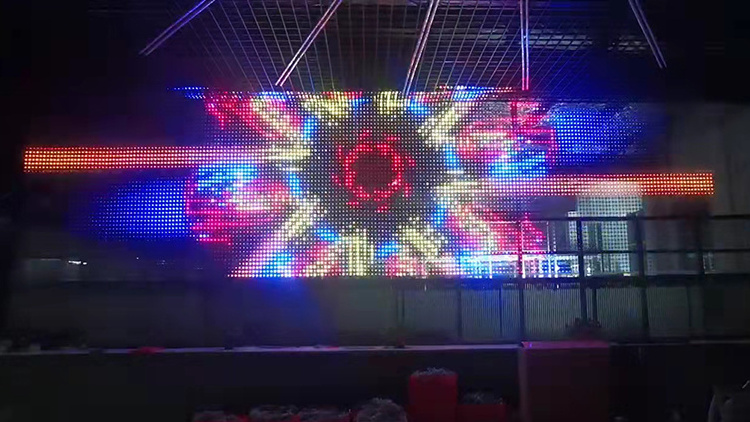 Programmable Flexible LED strip Curtain, digital LED strip screen, LED ...