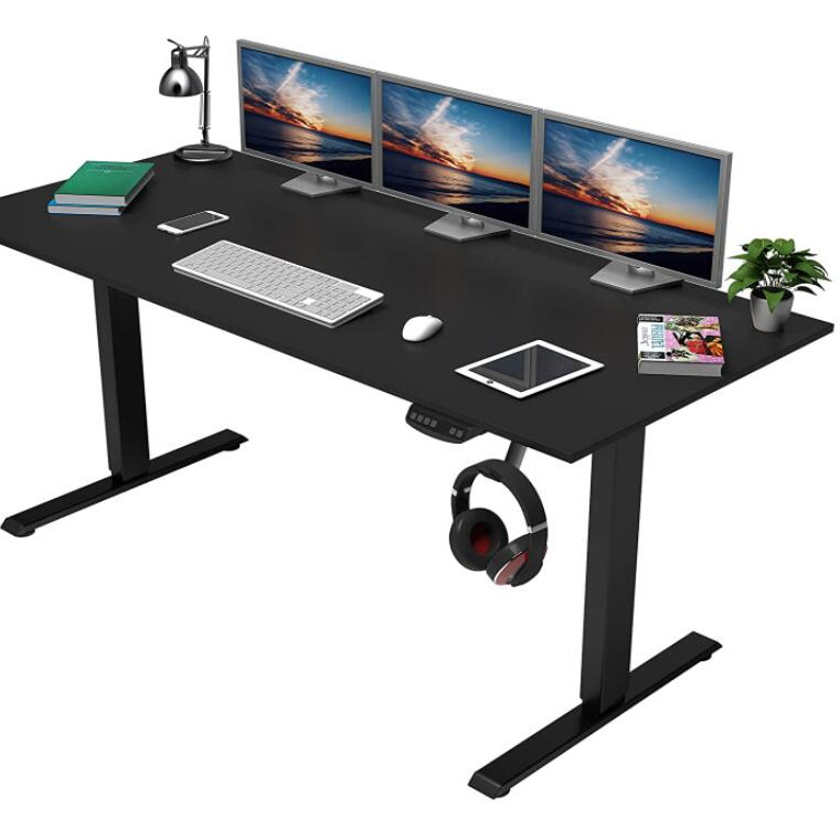 High Quality Ergonomic Modern Office computer table sit stand desk Single Motor Standing Desk Electric Height Adjustable Desk