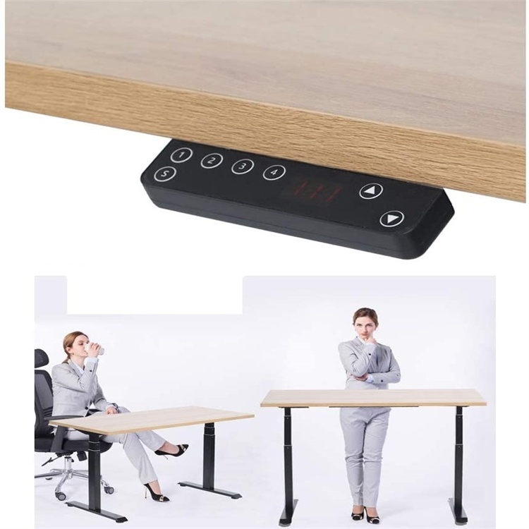 High Quality Ergonomic Modern Office computer table sit stand desk Single Motor Standing Desk Electric Height Adjustable Desk