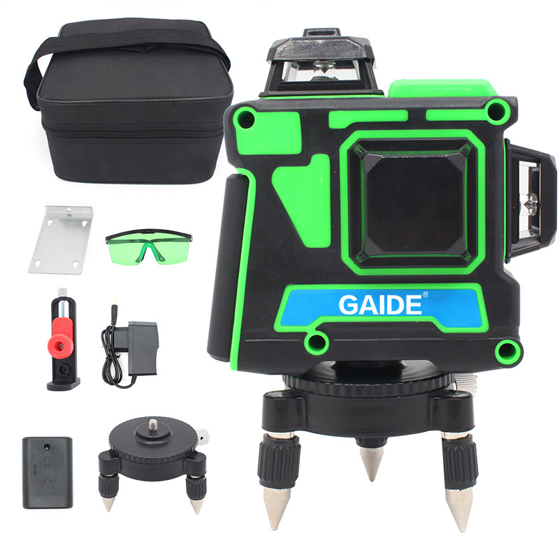 GAIDE green 6 points automatic cross-line laser level manufacturers prices