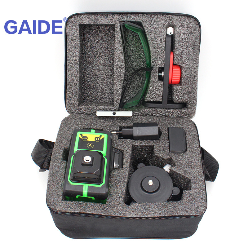 GAIDE green 6 points automatic cross-line laser level manufacturers prices