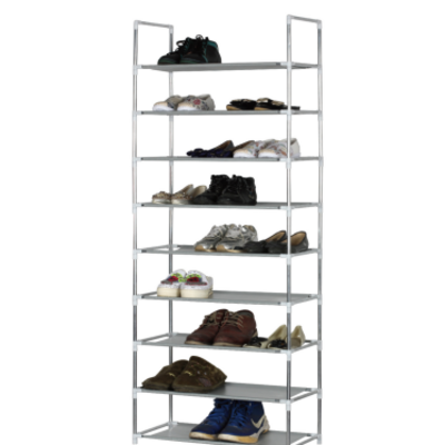 Customizable metal shoe rack storage rack, multi-layer living room shoe rack home shoe cabinet