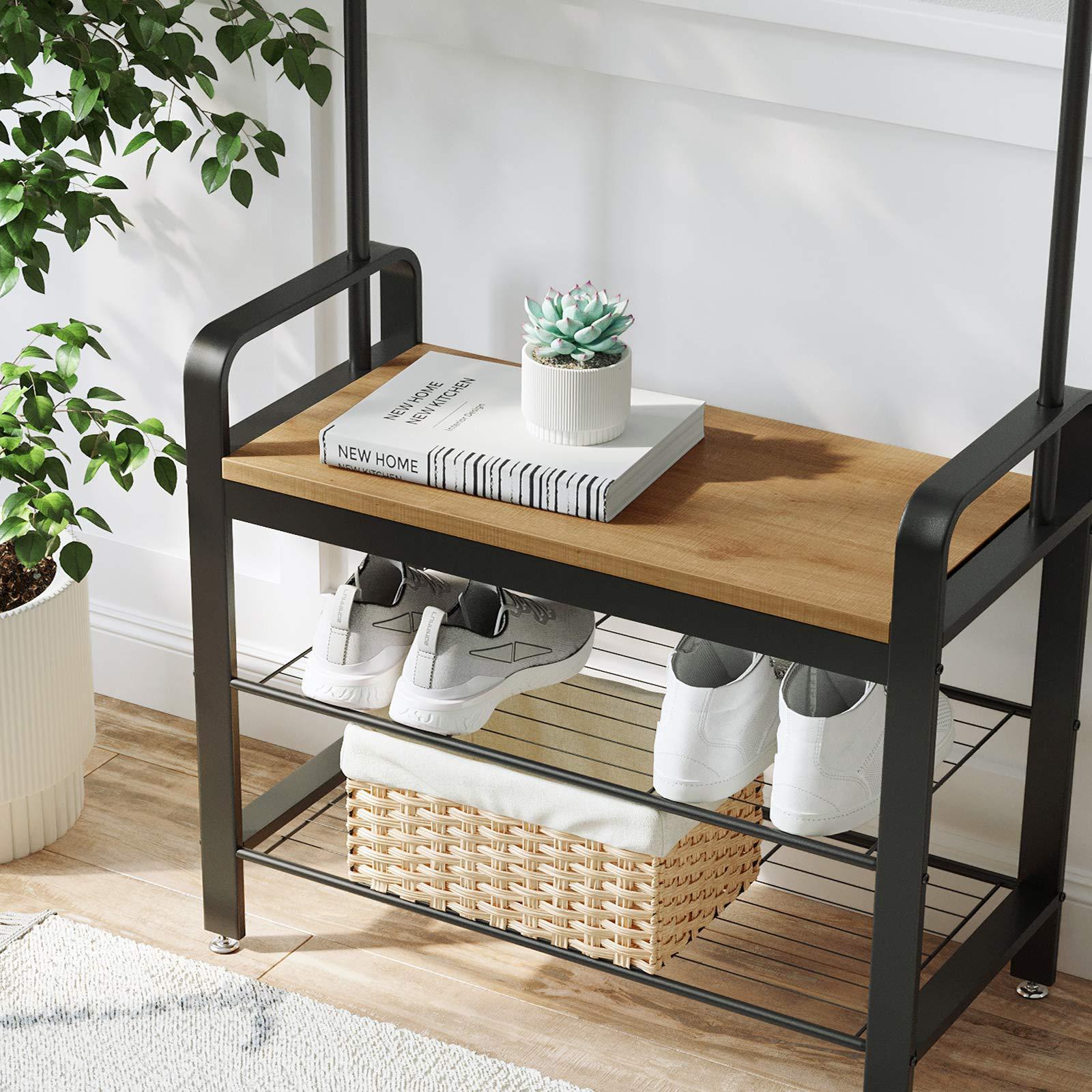 Modern simple floor-to-ceiling clothing and hat shelf drying hanger simple shoe rack modern storage racks