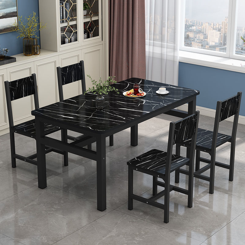 Dining table and chair set dining room dining table and chair rectangular simple table and chair