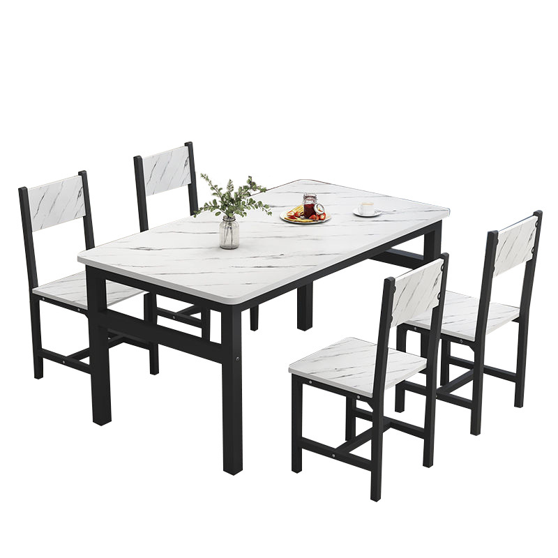 Dining table and chair set dining room dining table and chair rectangular simple table and chair