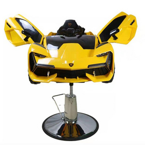 Children's salon equipment kids riding big yellow bee car barber chair stroller for cutting hair salon