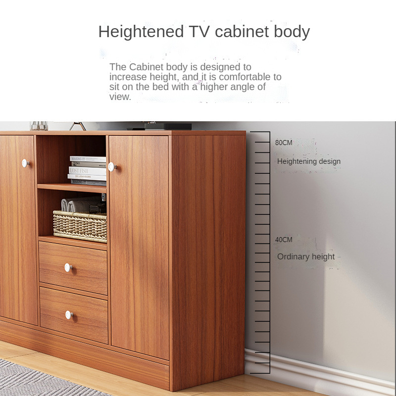 Economical heightened bedroom TV cabinet drawer cabinet living room locker wall cabinet