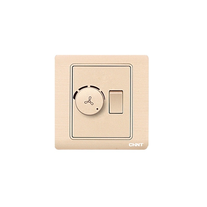 Low cost 1-gang fan speed control switch 200W wall switch with 1-gang 2-way switch 10A 250V