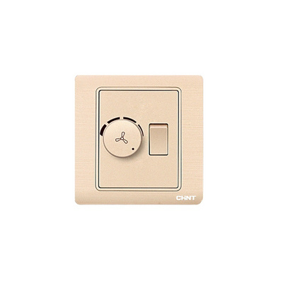 Low cost 1-gang fan speed control switch 200W wall switch with 1-gang 2-way switch 10A 250V