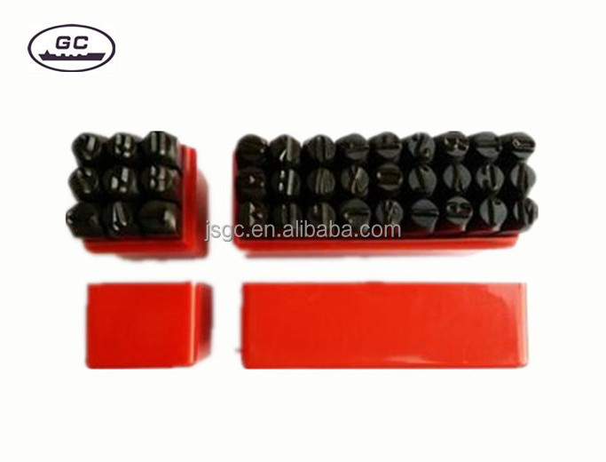 Factory Price Hand Metal Letter and Figure Punch Set with Customized Service