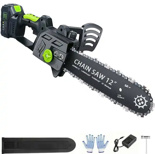 12 inch Cordless Chainsaw Brushless Motor Lithium Battery Electric Chain Saw for Wood Cutting Metal Band Saw