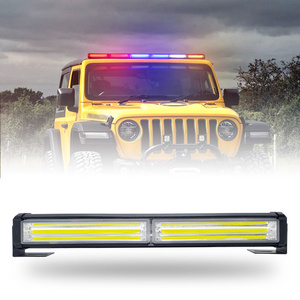 COB Emergency strobe lights Directional Roof Mounting 12V 24V Amber Traffic Signal Warning Light bar for truck off-road pickup