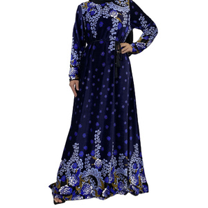 Middle Eastern velvet dress  high quality muslim long dress