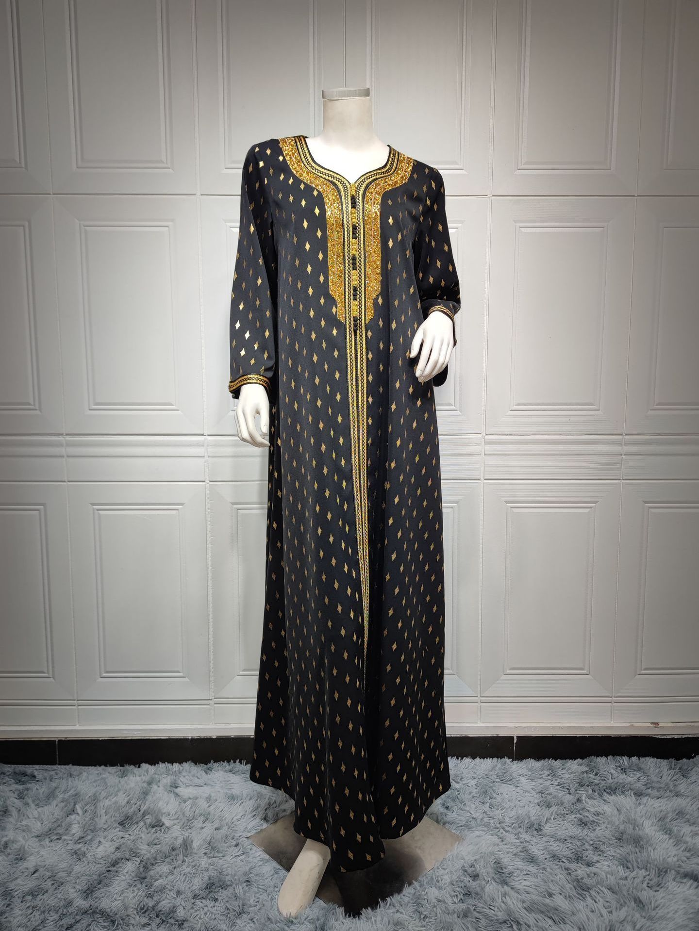 Moroccan  maxi dress  dubai abaya kimono style muslim dress modesty islamic clothing jubba a abaya meaning