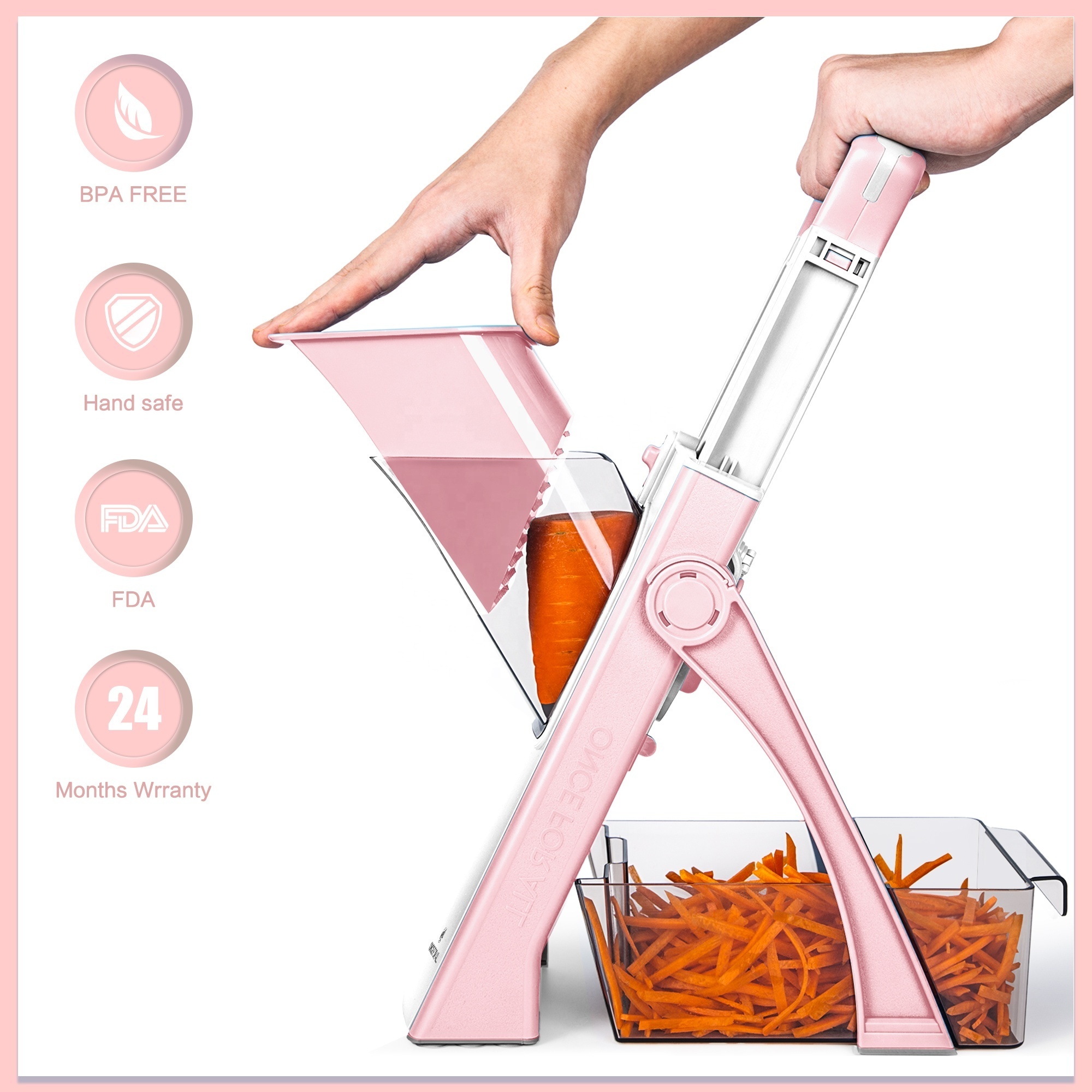 ONCE FOR ALL  Kitchen High Quality Multifunctional Vegetable Cutter Vegetable Slicer Shredder Dicer Chopper