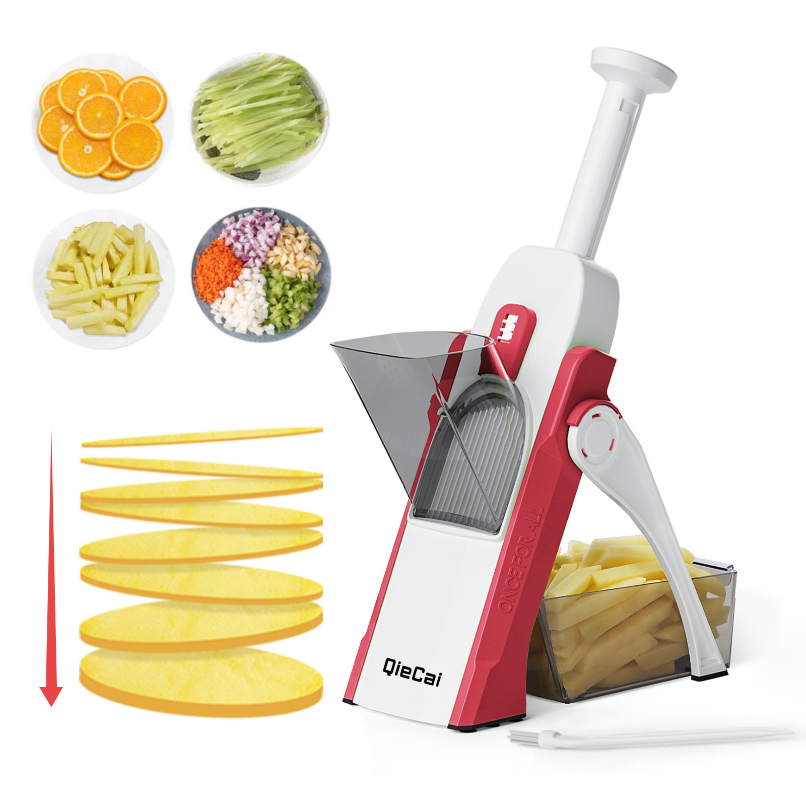 ONCE FOR ALL Kitchen Vegetable Cutter Multifunctional Vegetable Slicer Mandoline