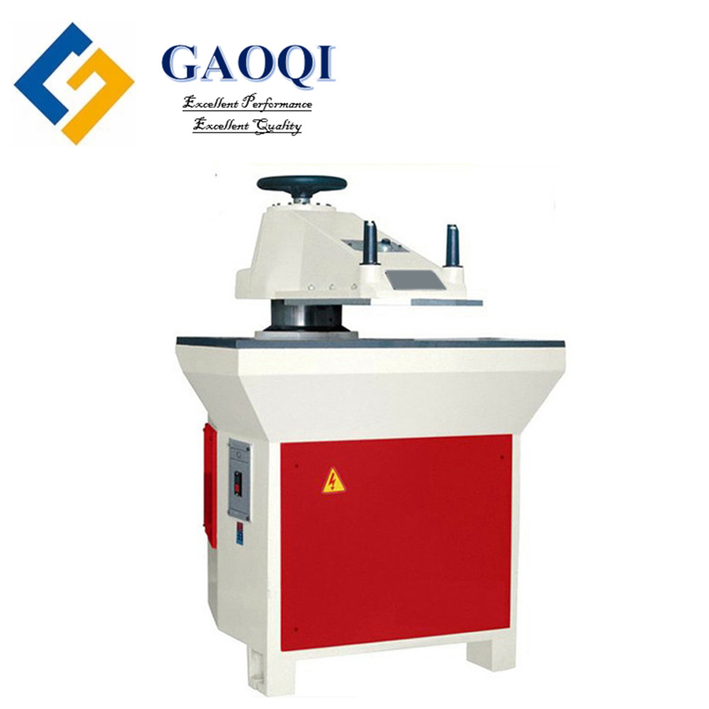 Hydraulic swing arm clicker press die cutting machine