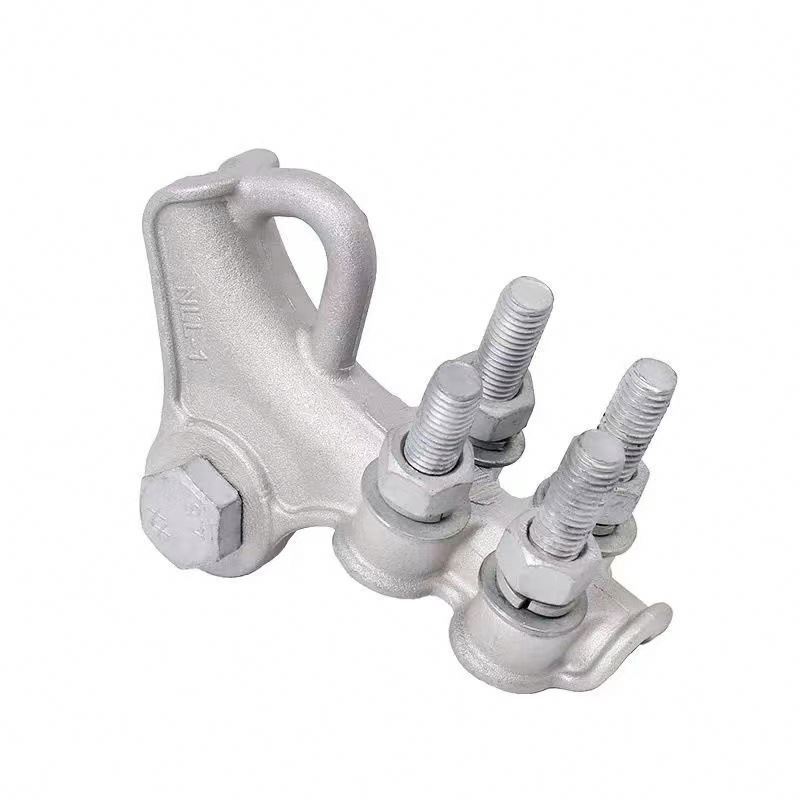 Pole Line Hardware NLL Aerial Cable Aluminum Alloy Wedge Type Dead End Strain Clamp