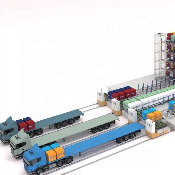 Automatic Whole truck vehicle loading and unloading used in large warehouse