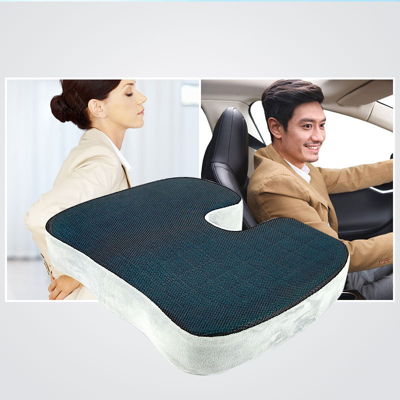 OEM/ODM factory wholesale massage Feature lumbar relief seating cushion chair car memory foam pillow seat