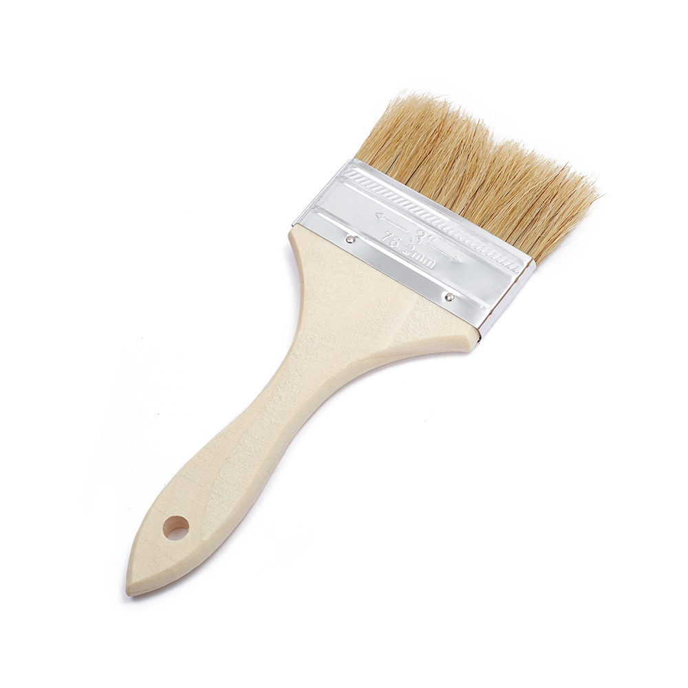 Wooden Handle Industrial Grade Natural Bristle Paint Chip Brush