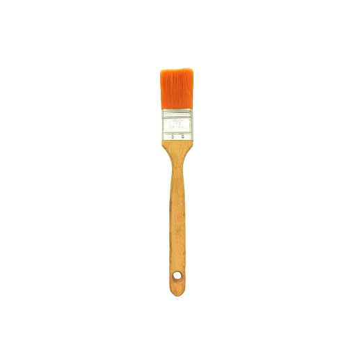 Professional High Quality 63mm Paint Brush with Long Wooden Handle and Orange Filament