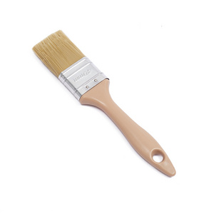 Synthetic Filament Plastic Handle Paint Brush With Stainless Steel Ferrule