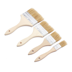 Wooden Handle Industrial Grade Natural Bristle Paint Chip Brush