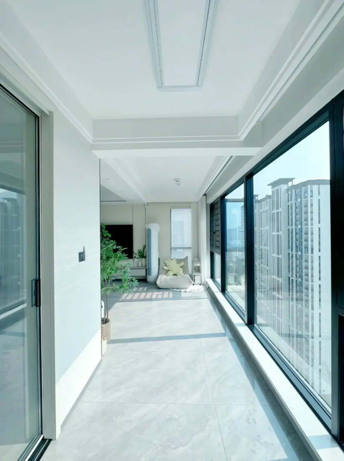 HUAANG Large Floor To Ceiling Window Weather Proof Fixed Double Glass Floor Hurricane Impact Windows