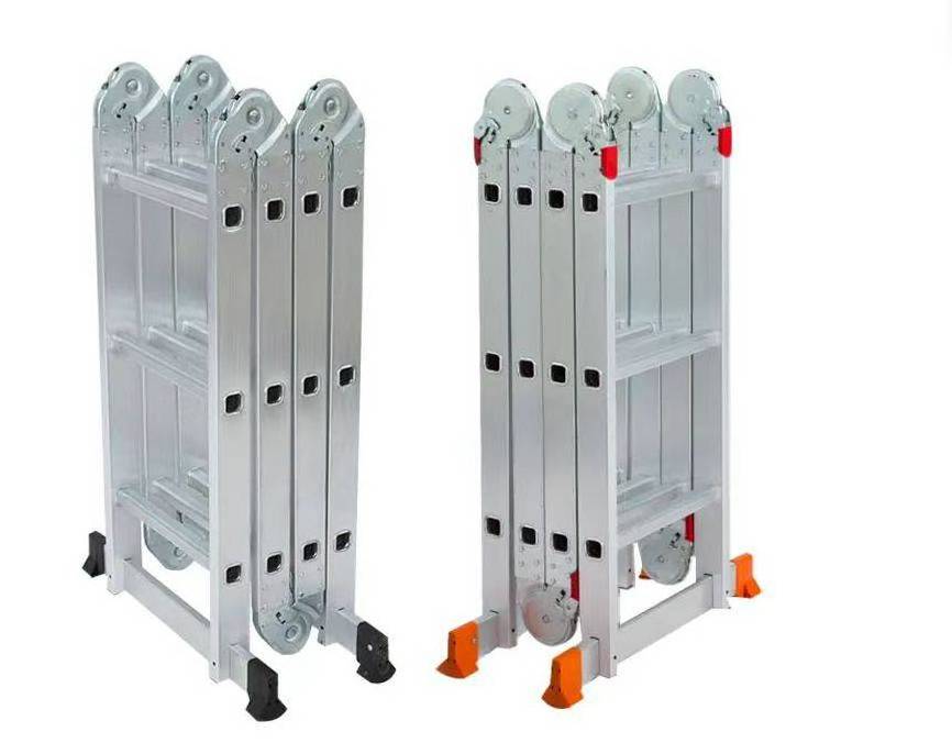 EN131 GS 4x2 4x3 4x4 4x5 4x6 multifunctional folding ladder hinge portable aluminium step ladders multi purpose ladder