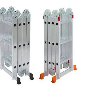 EN131 GS 4x2 4x3 4x4 4x5 4x6 multifunctional folding ladder hinge portable aluminium step ladders multi purpose ladder