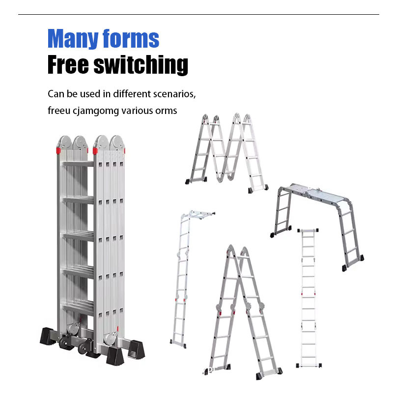 HUAANG  Ladder Foldable Ladders Work Platform Training Ladder