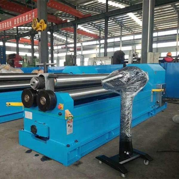 LONGSHENG W11-6X3200 10 feet long three-roller plate rolling bending machine cone rolling machine