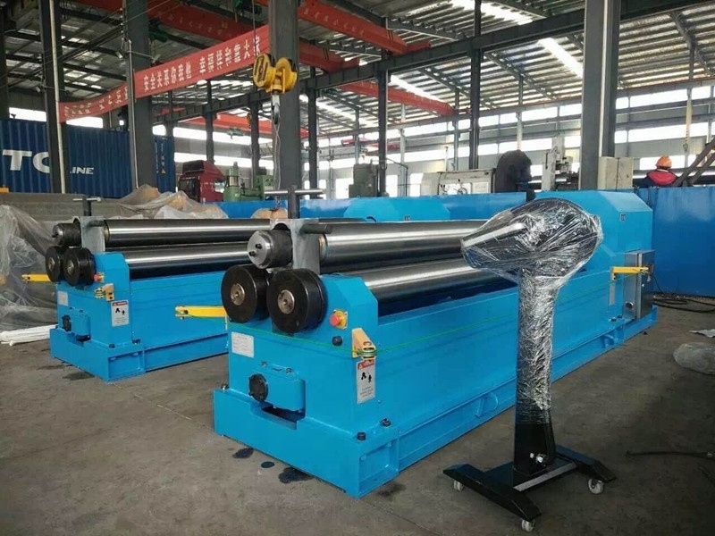 LONGSHENG W11-6X3200 10 feet long three-roller plate rolling bending machine cone rolling machine