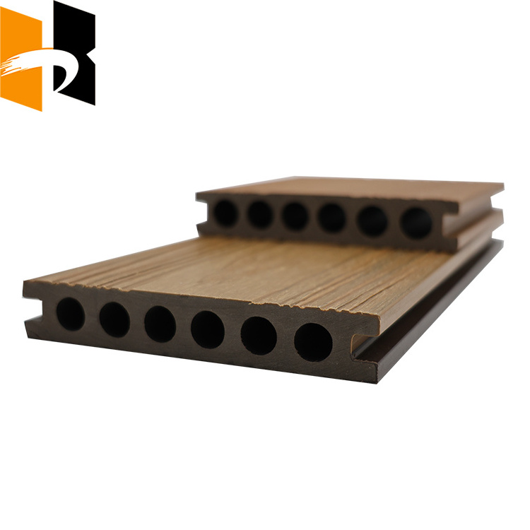 Waterproof Hollow Wood and Plastic Composite Wpc Decking For Outdoor