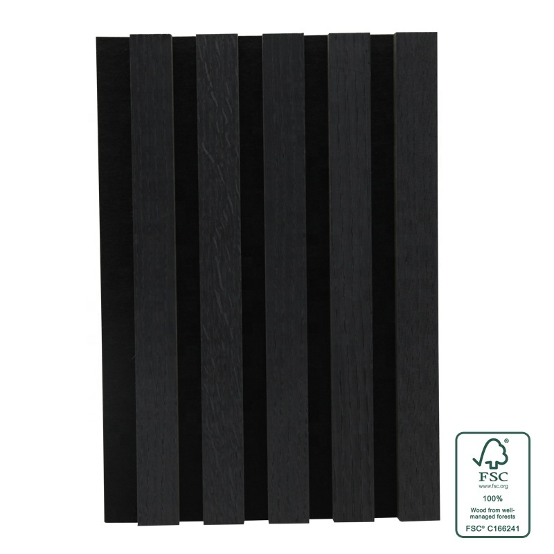 Sound Proofing Pet Acoustic Panel Slat wall Panel for Home Theater System