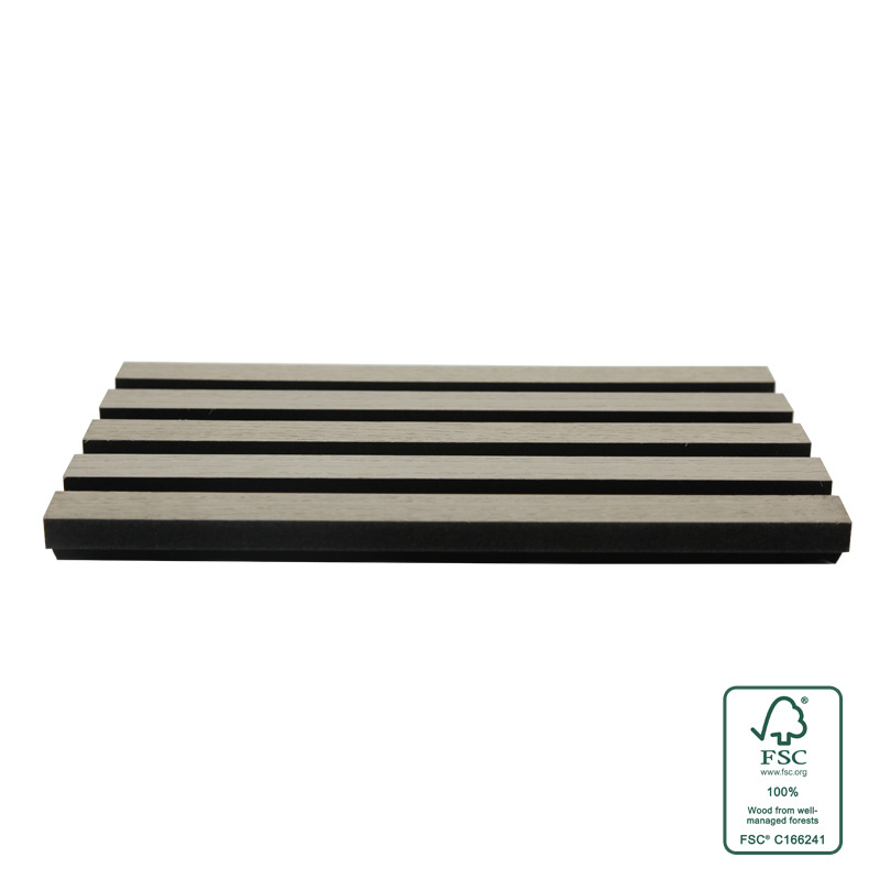 FSC certified factory  recyclable wooden PET acoustic panel acoustic slat wood panels