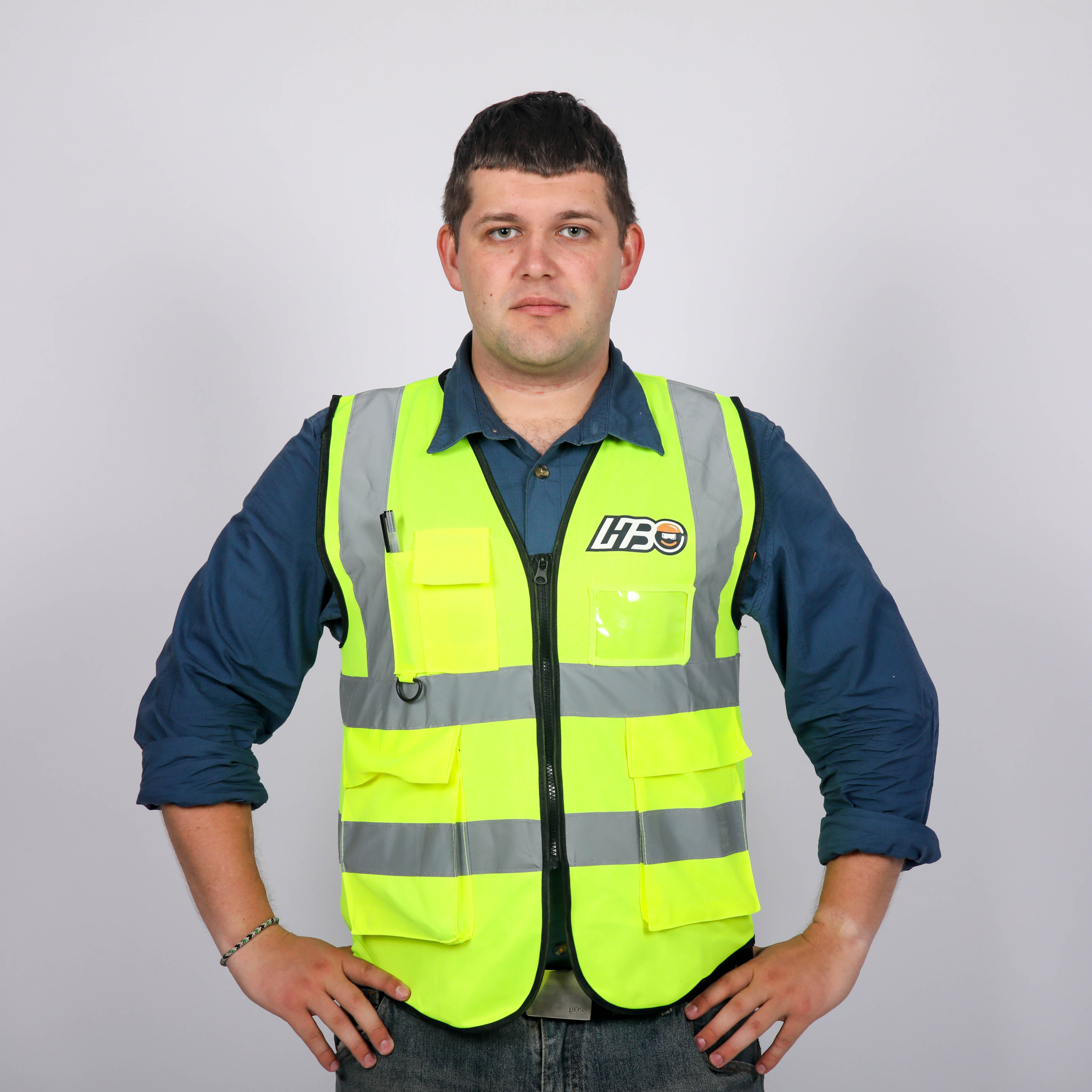 HBC Factory Security Safty Jackets High Viz Reflective Vest Construction Reflector Safety Vest