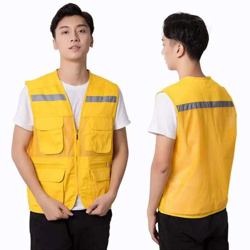 HBC Wholesale Cheap High Quality high visibility class 3 mesh Reflector Jacket Reflective Safety Vest