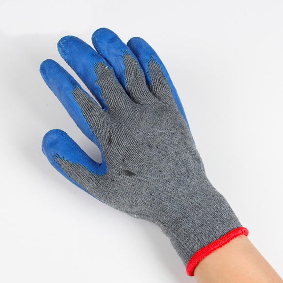 China Big Factory Good Price Hand Protection Rubber Coated Latex Wrinkle Safety Work Gloves labor gloves