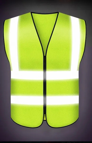 HBC High Visibility Security Reflective Clothing for running Polyester hi viz Work Road Construction Safety Vest with logo