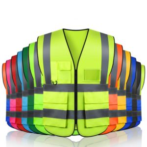 HBC Reflective Jacket Strip Mesh Fabric Construction Security Safety Vest Reflective Clothing Reflector Safety Reflective Vest