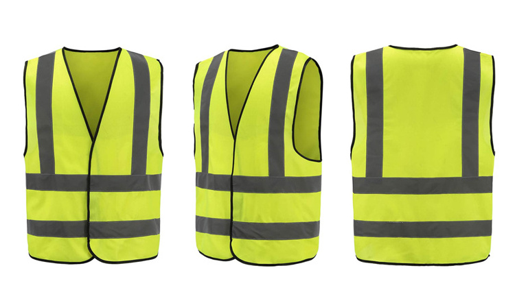 HBC luminous hi visibility warning cycling reflective Security Construction safety chalecos light signal running vest