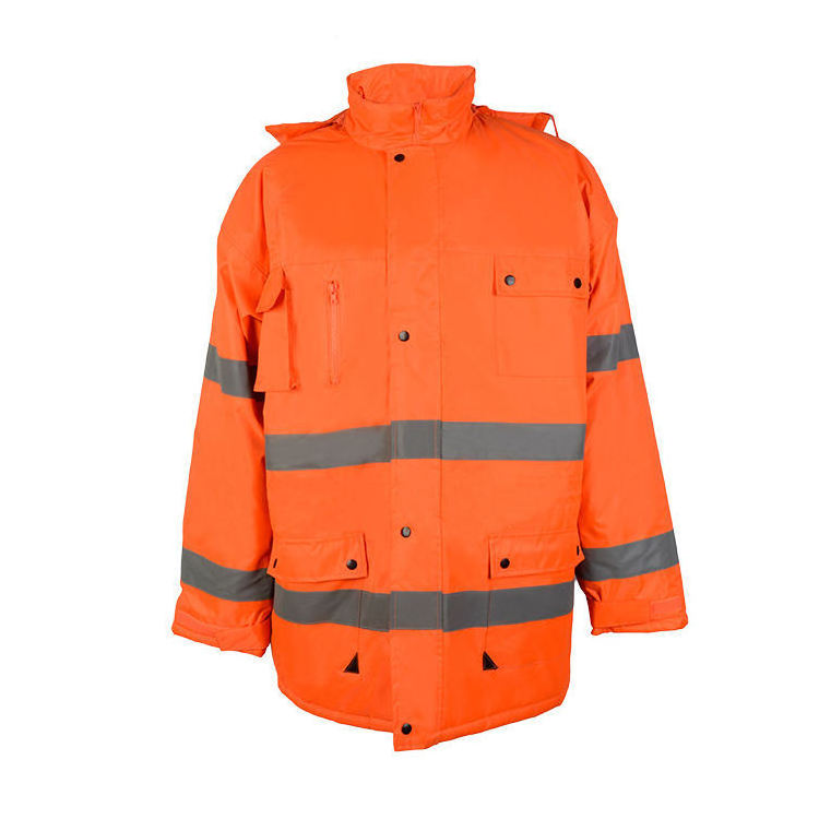 HBC High Visibility Jacket Waterproof Windbreaker Rain Coat Security Jacket Reflective Working Clothing