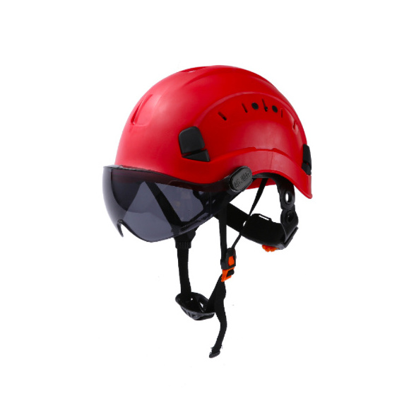 HBC factory security flame retardant industrial construction Adults Climbing Helmet worker safety helmet with visor and ear muff