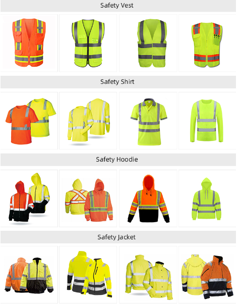 HBC Factory Wholesale  Orange Green Black Night Safety Warning hi vis Roadwear safety vest Motorcycle Reflective Vest