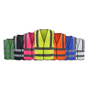 HBC luminous hi visibility warning cycling reflective Security Construction safety chalecos light signal running vest