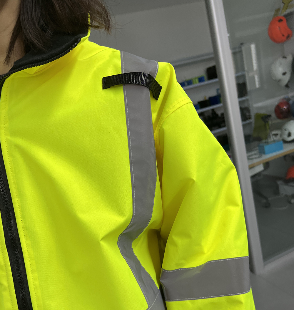 2023 new wholesales Custom Logo Construction winter Long Sleeve Yellow Cheap work Reflective fluorescent Safety Reflector hi vis