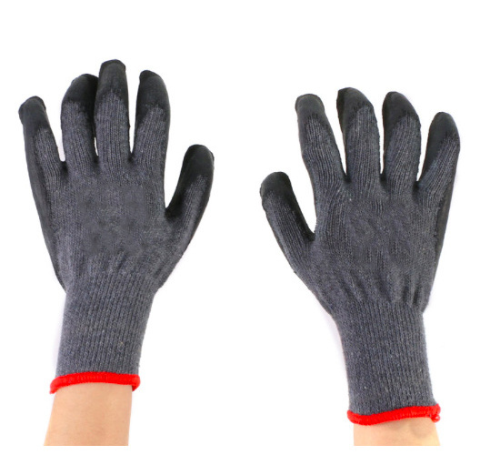 China Big Factory Good Price Hand Protection Rubber Coated Latex Wrinkle Safety Work Gloves labor gloves