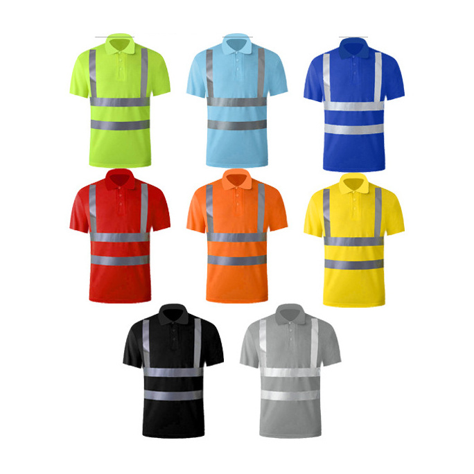 HBC Factory Wholesale  Orange Green Black Night Safety Warning hi vis Roadwear safety vest Motorcycle Reflective Vest